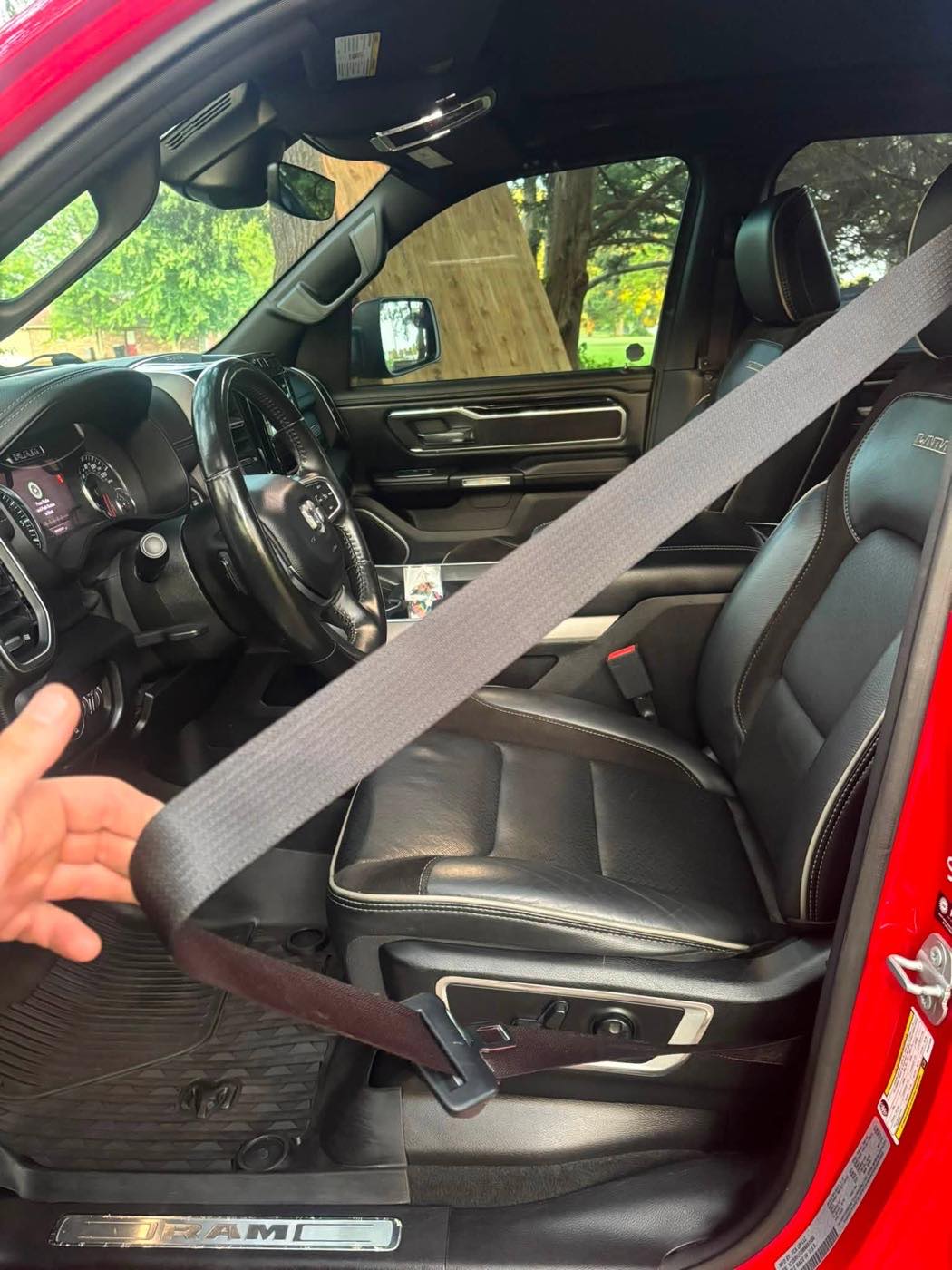 Driver seat after detailing