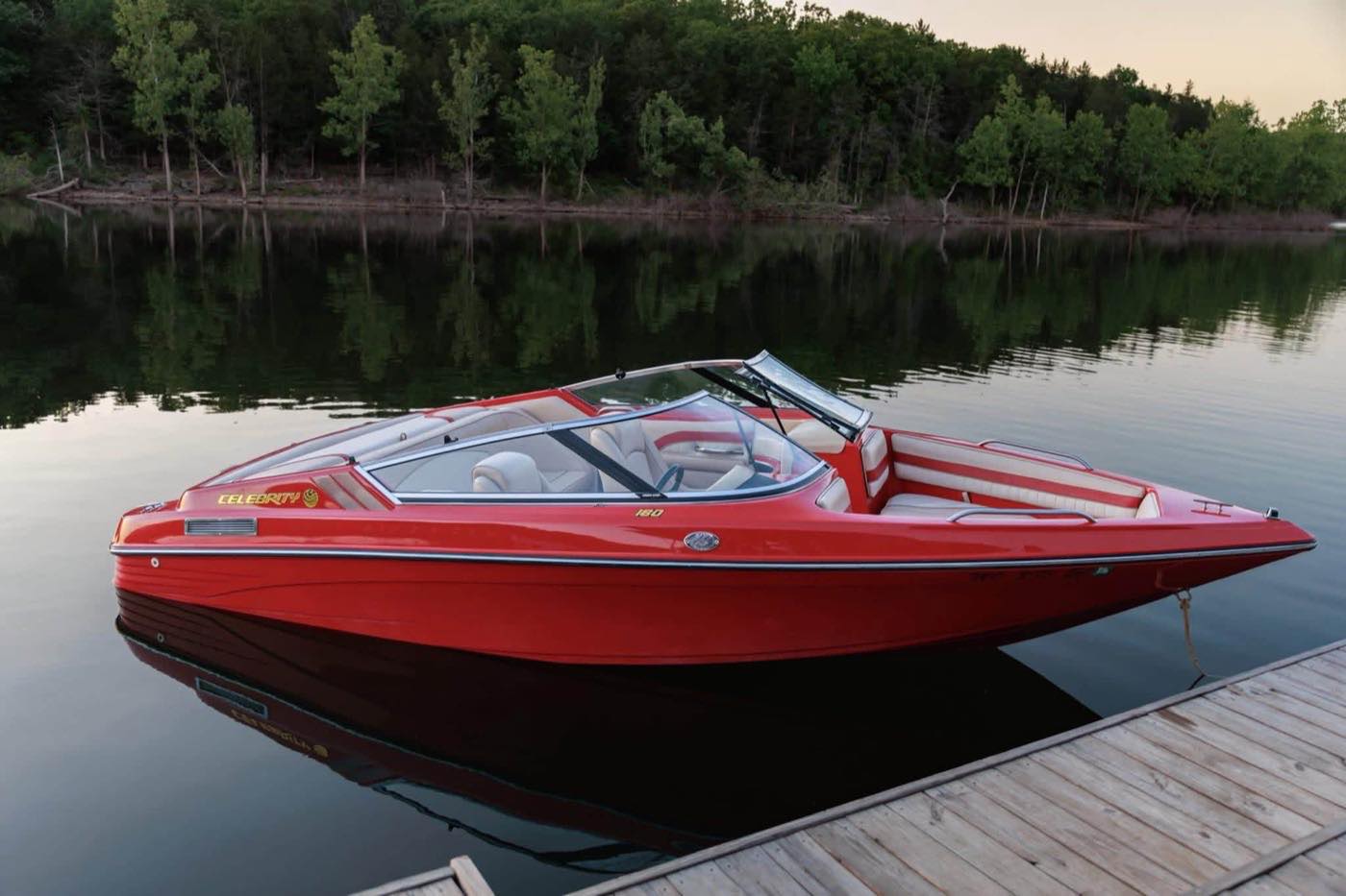 Clean boat at the dock